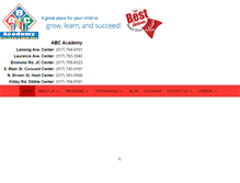 Tablet Screenshot of abcacademyjackson.com